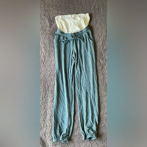 NWT Maternity Sage Green Jogger Sweatpants size medium
